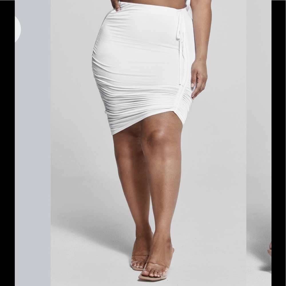 Ruched Bodycon Skirt